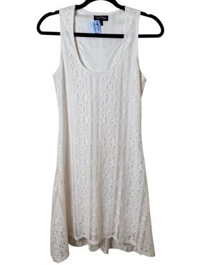 Love Reign Small Ivory Lace Mini Dress